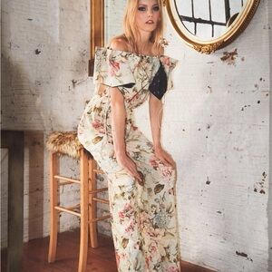 Floral Jumpsuit in Pastel Tones